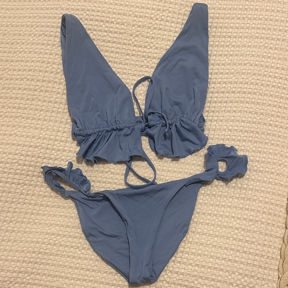 Frankie's Bikinis Blue Swim Bikini